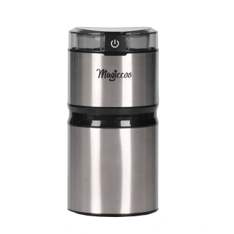 Coffee Grinder - Magiccos Electric Coffee Bean Grinder - One Press Button Control, 50g Coffee Bean Capacity, Stainless Steel Blade, Stain