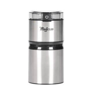 Magiccos Electric Coffee Bean Grinder - One Press Button Control, 50g Coffee Bean Capacity, Stainless Steel Blade, Stain