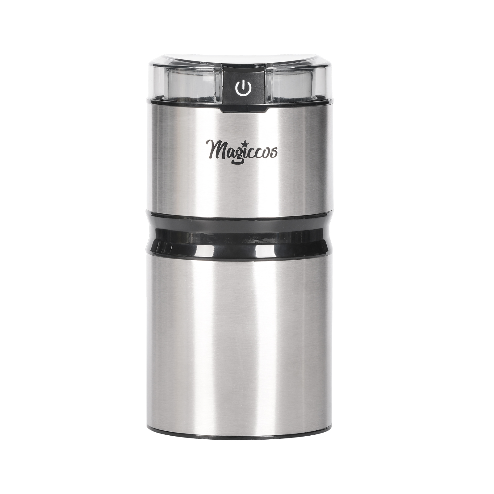 Coffee Grinder - Magiccos Electric Coffee Bean Grinder - One Press Button Control, 50g Coffee Bean Capacity, Stainless